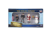 Lionel Warner Brothers The Polar Express Five Piece Miniature Snowman and Children People Pack Model Train Accessory (1830010)