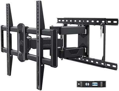 Mounting Dream TV Wall Mount for 42-84 Inch TVs, Full Motion TV Mount Swivel and Tilt with Articulating Dual Arms, Loading 100 lbs, Max VESA 600x400mm, Fits 16", 18", 24" Studs MD2617-24K-04