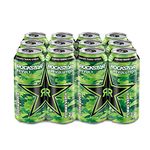 Rockstar Revolt Green Apple Energy Drink, 473 mL Cans, 12 Pack