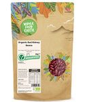 Wholefood Earth Organic Red Kidney Beans 3kg Raw | Vegan | GMO Free | Dark Red | High Fibre | High Protein | Certified Organic