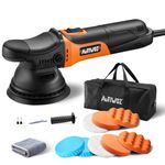AUTIWOZ W01 5Inch Dual Action Car Polisher, 9mm Random Orbital DA Car Buffer Kit, 630W Polishing Machine with 6 Variable Speeds 2000-6200RPM,Storage Bag for Car Detailing,Waxing,Buffing,Swirl Removal