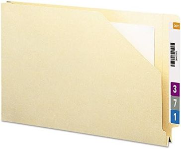 Smead End Tab File Jacket, Shelf-Master Reinforced Straight-Cut Tab, 1-1/2" Expansion, Legal Size, Manila, 50 per Box (76740)