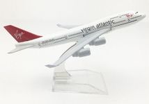 AmigozZ Youth Diecast Aeroplane Scale Model Only For Display, Size -16 Cm (Virgin Atlantic),Multicolor