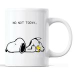 BakoIsland No Not Today Snoopy Dog Classic Tea Cup Coffee Mug