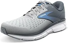 Brooks Women's Dyad 11 Running Shoe - Grey/White/Blue - 9 Wide