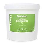 Hexeal 2.5kg Sodium Bicarbonate – 2.5kg Bucket of Food Grade Baking Soda for Cooking, Baking, Home Cleaning & Bath Bombs – Fine Powder, Deodorises & Removes Grime – FCC E500