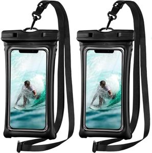 2 Pack Floating Waterproof Phone Pouch, IPX8 Waterproof Cellphone Dry Bag Case for iPhone 15 14 13 12 11 Pro Max Mini Plus Xs XR X 8 7 6S, Galaxy S23 S22 S21 Plus Note, Pixel up to 7.2"