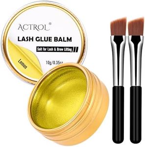 Lash Lift Glue Balm Eyelash Lifting Perm Lemon Strong Hold Lash&Brow Perm Glue Balm Eyebrow Glue Adhesive Powerful Sticky Brow Lamination 0.35Oz/10G