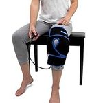 Cold Therapy Knee Ice Wrap with Compression and 2 Ice Gel Packs - Great for Knee Pain Relief, Swelling, Injury Recovery, Meniscus & ACL tears, Sprains and More - by SimplyJnJ