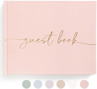 Wedding Guest Book - Perfect Guest Book Weddings Reception, Baby Shower, Polaroid Guest Book for Wedding and Special Events - 100 Blank Pages for Wedding Sign in, Photos - Elegant and Hardcover