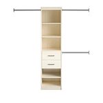 Novogratz Kelly Closet Organizer, Ivory Oak