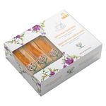 EUPHERBIA Saffron Rock Candy Sticks, 25 Pack, Pure Crystalline Elegance, Handcrafted Sweetness, Sugar Rock Candy (Nabat) Infused with Pure Grade A Plus Saffron Threads, Ideal for Tea, Coffee, Milk, and All Your Favorite Hot Beverages, 16 Oz, 450 Gram (25x18g)