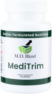 M.D. Blend M.D. MediTrim - Expert Formulated Supplement Energy, Satiety, & Physique Goals - Smooth System Balance - Green Coffee Bean, Green Tea, Apple Cider Vinegar, Hibiscus - 90 Capsules