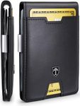 TRAVANDO Slim Wallet with Money Clip RFID Blocking Wallet AUSTIN Credit Card Holder - Travel Wallet - Minimalist Mini Wallet Bifold for Men Mens Mans Gift Box