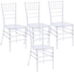 ATSNOW Clear Stacking Chiavari Chai