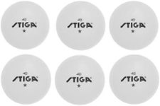 STIGA Ping Pong Balls – 6pk White 1