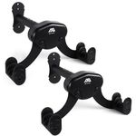 MU CYCLE Buffalo Bike Wall Mount Rack – Adjustable Heavy-Duty Horizontal Indoor Hanger for Road, Mountain & Hybrid Bikes up to 48.5 lbs / 22 kg, Space-Saving Garage & Apartment Storage (2 Pack)