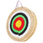 MoKo Archery Targets, 20 Inch Archery Target for Backyard, Traditional Hand Made Straw Round Bow Arrow Targets for Youth Adult Outdoor Shooting Practice, Multicolor