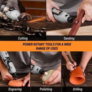 DEKOPRO 170W Rotary Tool Kit – Multi-Purpose Electric Grinder Set