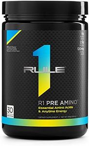 Rule1 R1 Pre Amino Energy Boost Supplement 252 g, Blue Razz Lemonade (30 Servings)