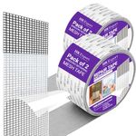 HKEXPORT Mosquito net patch repair Tape, Window Screen Repair Tap, Strong Adhesive & Waterproof Window Mosquito net Covering Mesh Tape for Door Tears Holes Screen Patch Repair (Pack of 2 (Net Tape))