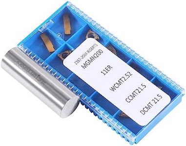 Accusize Industrial Tools 2 Pc of Each Kind of Carbide Inserts for 2387-2004, CVD Coated and Tin Coated, Total 10 Pieces, 2387-2004inserts