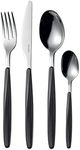 Guzzini My Fusion 24 Pieces Cutlery Set, Black