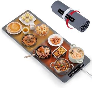 Double-Zone Silicone Food Mat, 2 Independent Temp Zones Countertop