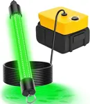 Underwater Fishing Light Compatible for Dewalt 20V/60V Battery, 3000 Lumens Green Fishing Light, IP68 Waterproof Fish Attractor for Boats, Docks, Kayaks (Battery Not Included)