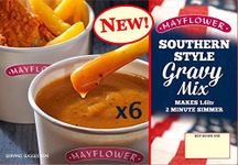 Mayflower Southern Style Gravy Mix 6 X 255g - Rich & Authentic Flavour, Vegan, with Sustainable Palm Oil, Ideal for Hearty Meals, Pack of 6