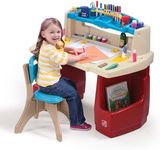 Step2 Deluxe Art Master Kids Desk, Toddler Activity Table and Chair, Craft Table with Storage, Ages 3+ Years Old