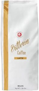 Vittoria Coffee Beans Latte Blend 1kg. Blended to Drink with Milk, has a Slightly Sweet, Caramel-Like Aftertaste. Perfect for Home Espresso Machines.