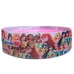 All The Disney Princesses Including ELSA Anna Snow White Belle Cinderella Grosgrain Ribbon 2M X 22mm for CAKE'S Birthday Cakes Gift WRAP Wrapping Ribbon Hair Bows