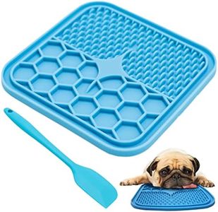 Alfombrilla para Lamer Perros, Comederos Lentos para Perros, Lick Mat para Perros y Gatos, Super Ventosas, para Bañarse, Arreglarse y Entrenar, para Reducir la Ansiedad, 1 Piezas，21CM