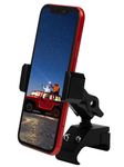 Nilkatss Upgraded Aluminum Alloy Phone Mount for Jeep Wrangler 2018-2023 JL JLU & 2020-23 Gladiator JT, Wrangler Phone Holder Fits All 4.7" to 6.8" Smart Device, Camera Button Friendly（Not for 2024+）