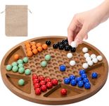12-Inch Wooden Chinese Checkers Set