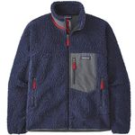 Patagonia Men's M's Classic Retro-x JKT Tops, New Navy W/Wax Red, XL