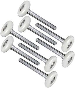 YUANQIAN Durable 2 Inches Nylon Garage Door Rollers 6200ZZ 11 Ball Bearing 4.8Inches Stem (Set of 8) (Garage Door Rolle 120MM8PCS)