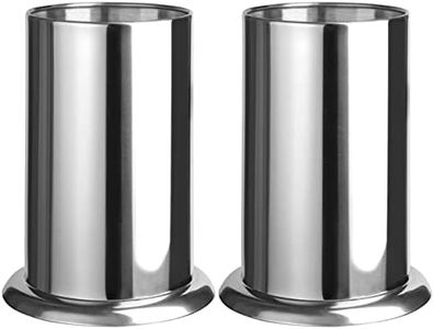 MyLifeUNIT Straw Holder for Counter, Stainless Steel Coffee Stirrers Holder 6.7" x 4.9"(2 pack)