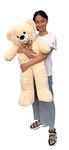 Lee's Brothers 100cm / 39 Inch Cream Plush Teddy Bear, Soft Large Stuffed Animal,4 Sizes/Colours Option