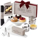 French Tart Baking Set | Unique Baking Gifts for Women BFF Kitchen Baking Supplies Present a Food Making Kit For Adults & Fun Activities with Girlfriends Parisian Cooking Tools for Pastry Dessert