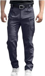 Febteebou Cargo Pants for Men Lightweight Tactical Hiking Pants Stretch Waterproof Quick Dry Work Trousers with Multi Pockets