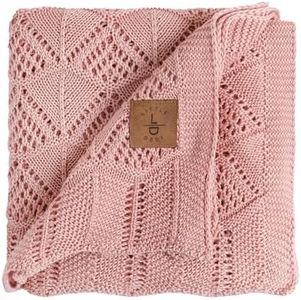 Little Dedi Baby Blankets for Girls - 100% Lyocell TENCEL™ 30x40 Inches Pink - Hypoallergenic, Oekotex 100 Class 1, Thermal Regulating, Soft Neutral Knit Toddler Baby Blanket-Swaddle-Receiving Blanket
