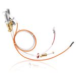 Hiorucet 446-513A Pilot Assembly Propane Gas Kit for Heat N Glo Fireplaces and Gas Log Sets, Heat-N-Glo SL2000, 4000, 5000, 6000 Model, SRV446-513A LP Pilot Assembly Replacement Parts with Thermopile.