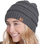 Tough Headwear Womens Winter Hat - Warm Chunky Cable Knit Beanies - Winter Beanie Hats for Women Cold Weather - Beanies Women