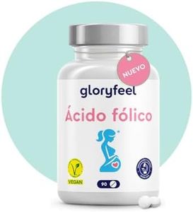Ácido fólico 400µg - Para el tejido materno y el sistema inmunitario* - Diseñado para 1 trimestre (3 meses) - Vitamina B9 en altas dosis, biodisponibilidad óptima - Vegano