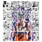 REDCLOUD Set of 20 PEEL N STICK Self Adhesive Dragon ball manga anime wall poster goku ultra instinct Size - A4