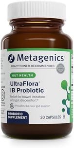 Metagenics UltraFlora IB Probiotic - Relief for Occasional Intestinal Distress* - Probiotics for Digestive Health* - Anti-Bloat for Men & Women* - 60 Billion CFU - Non-GMO, Gluten-Free - 30 Capsules