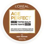 L’Oréal Paris Age Perfect 4-in-1 Tinted Balm, Anti Aging Foundation, Unique Formula with Firming Face Serum that Minimizes Imperfections & Evens Tone, Deep 10, 0.609 fl. oz.