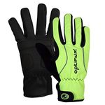 Optimum winter gloves thermal warm full finger waterproof resistant windproof visible breathable sport running hockey driving outdoors Medium